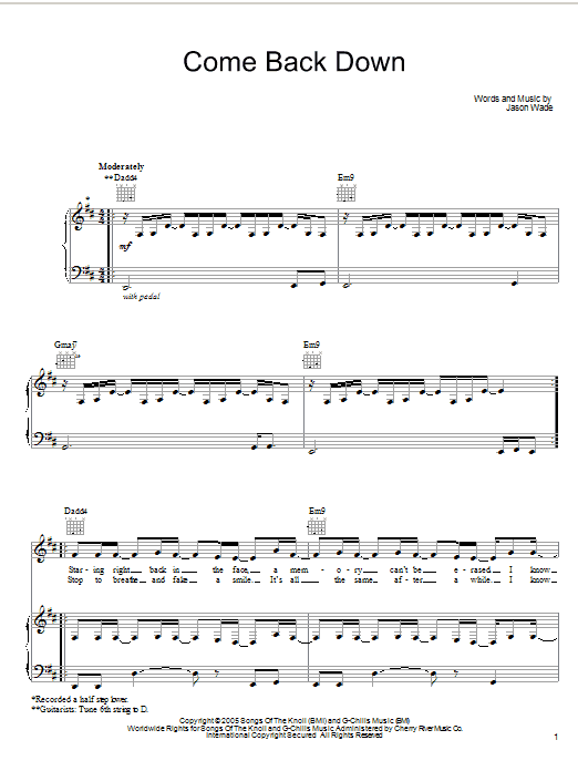 Produktbild zu: Come Back Down