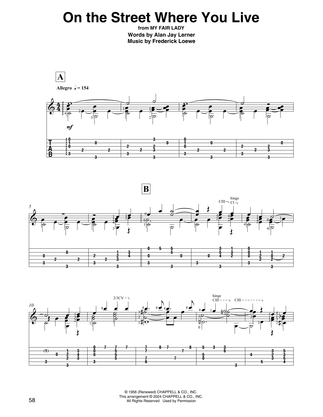 Produktbild zu: On The Street Where You Live (from My Fair Lady) (arr. David Jaggs)