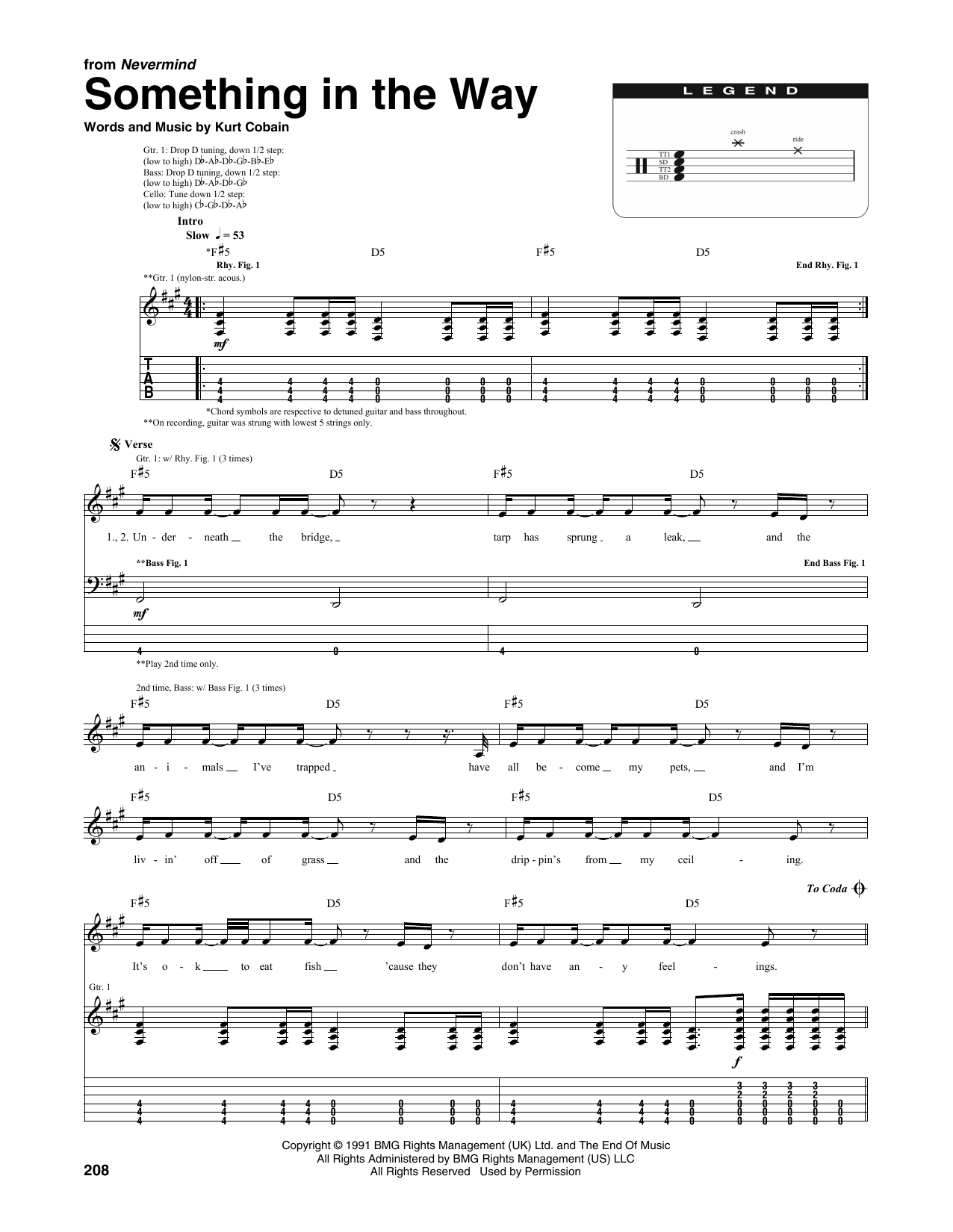 Produktgalerie: Seite 1 von 1 Something In The Way (from Nevermind), Nirvana