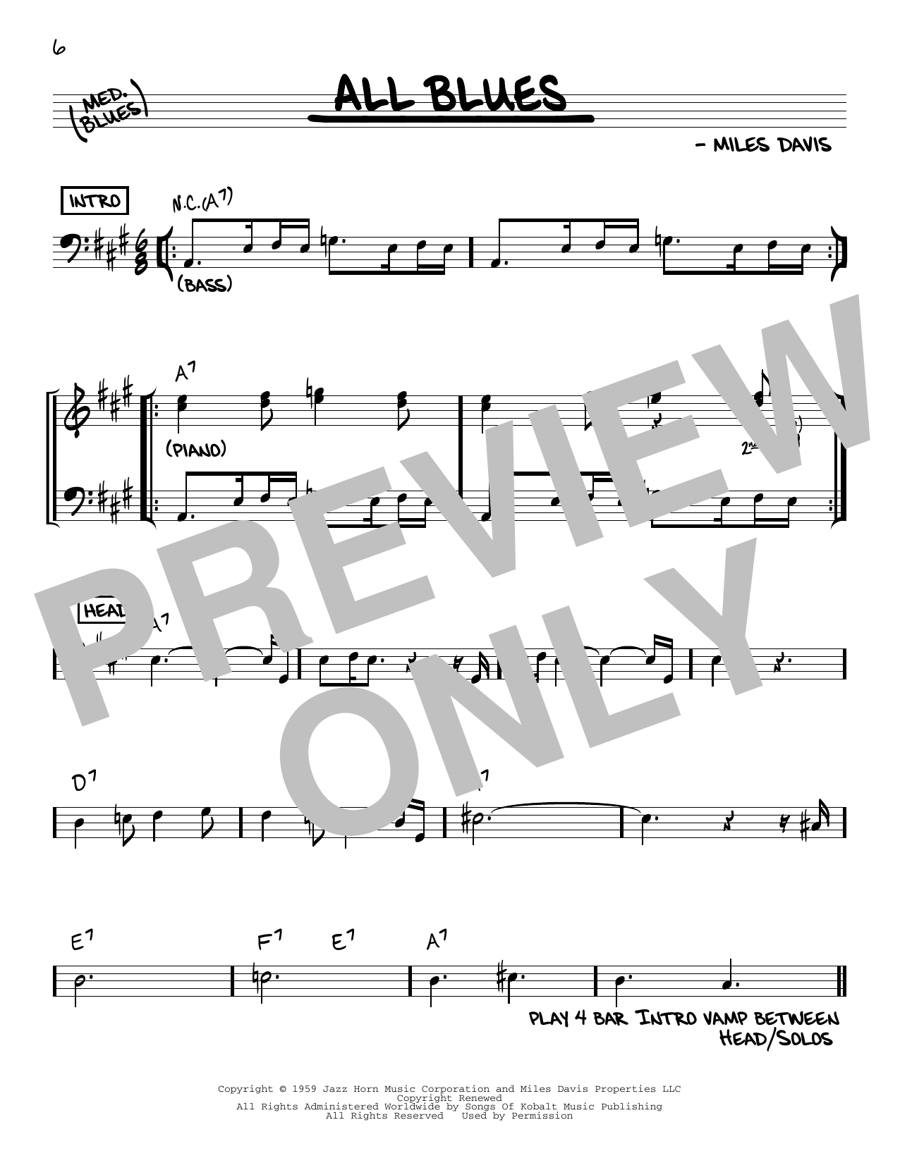 Produktbild zu: All Blues