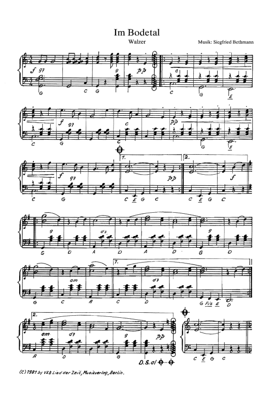 Product picture to: Im Bodetal Walzer