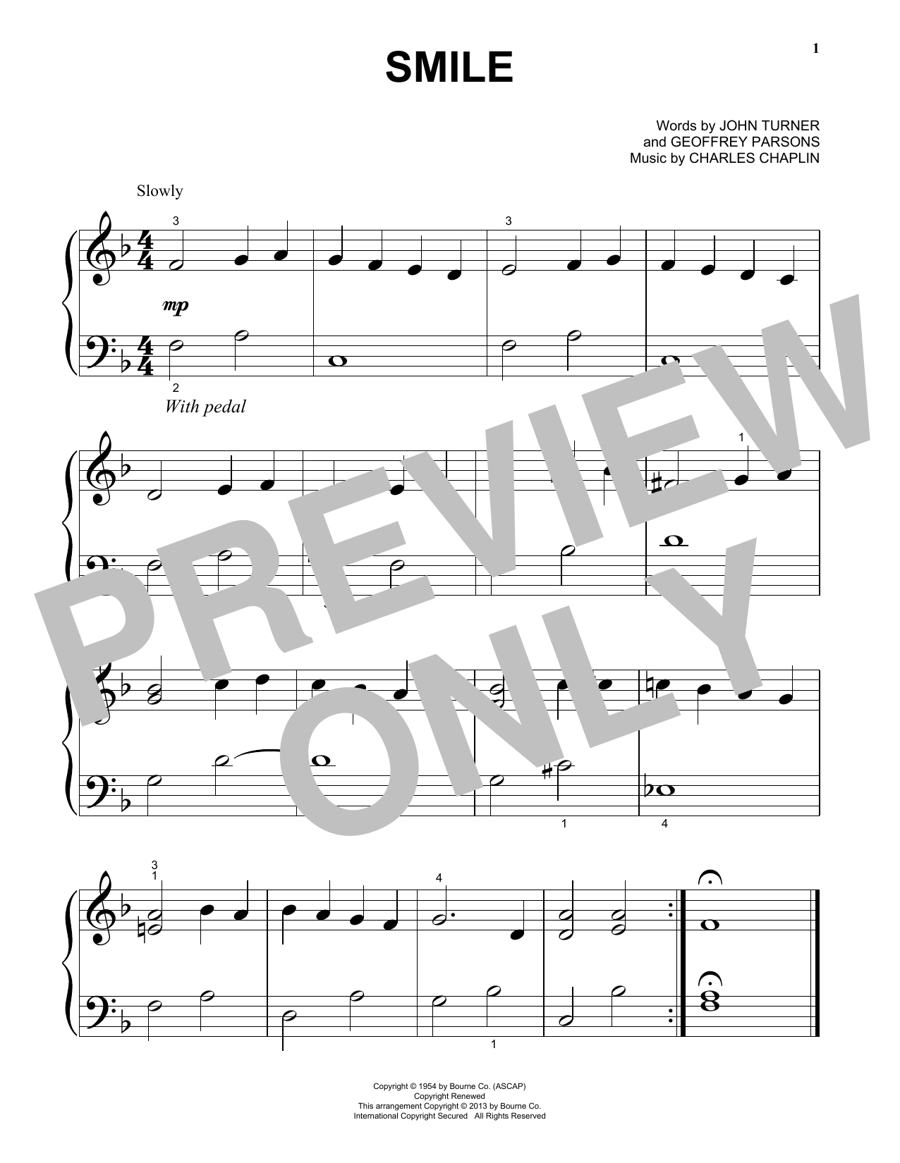 Produktgalerie: Seite 1 von 1 Smile, Charles Chaplin, Klavier