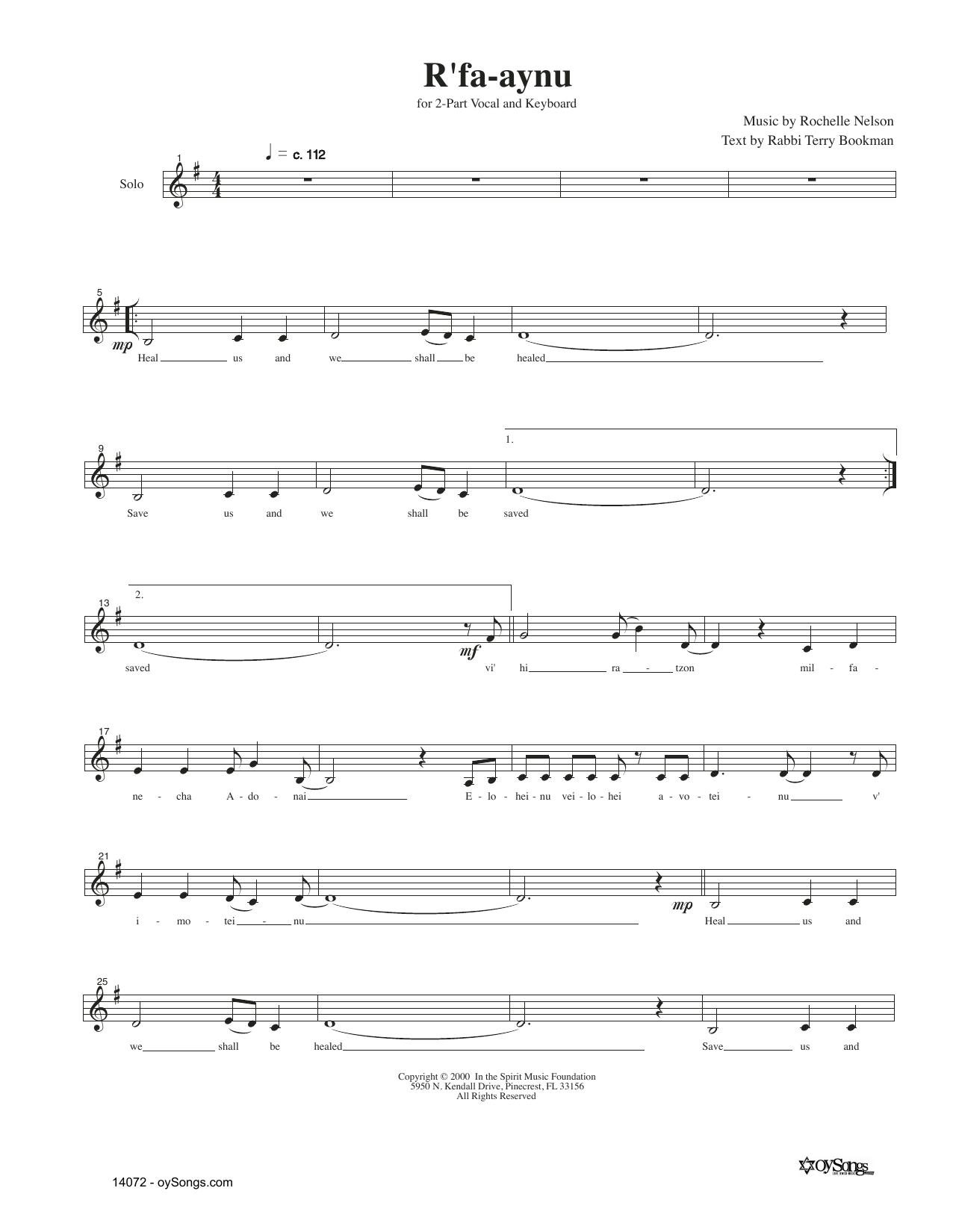 Produktgalerie: Seite 1 von 1 R'faaynu, Rachelle Nelson, Melodieinstrument