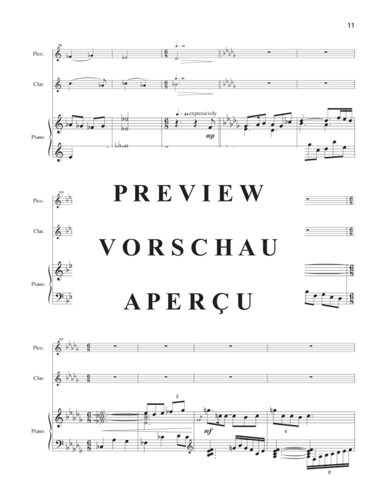 Product gallery: Page 14 of 21 Night Flight , , (piccolo, clarinet and piano)