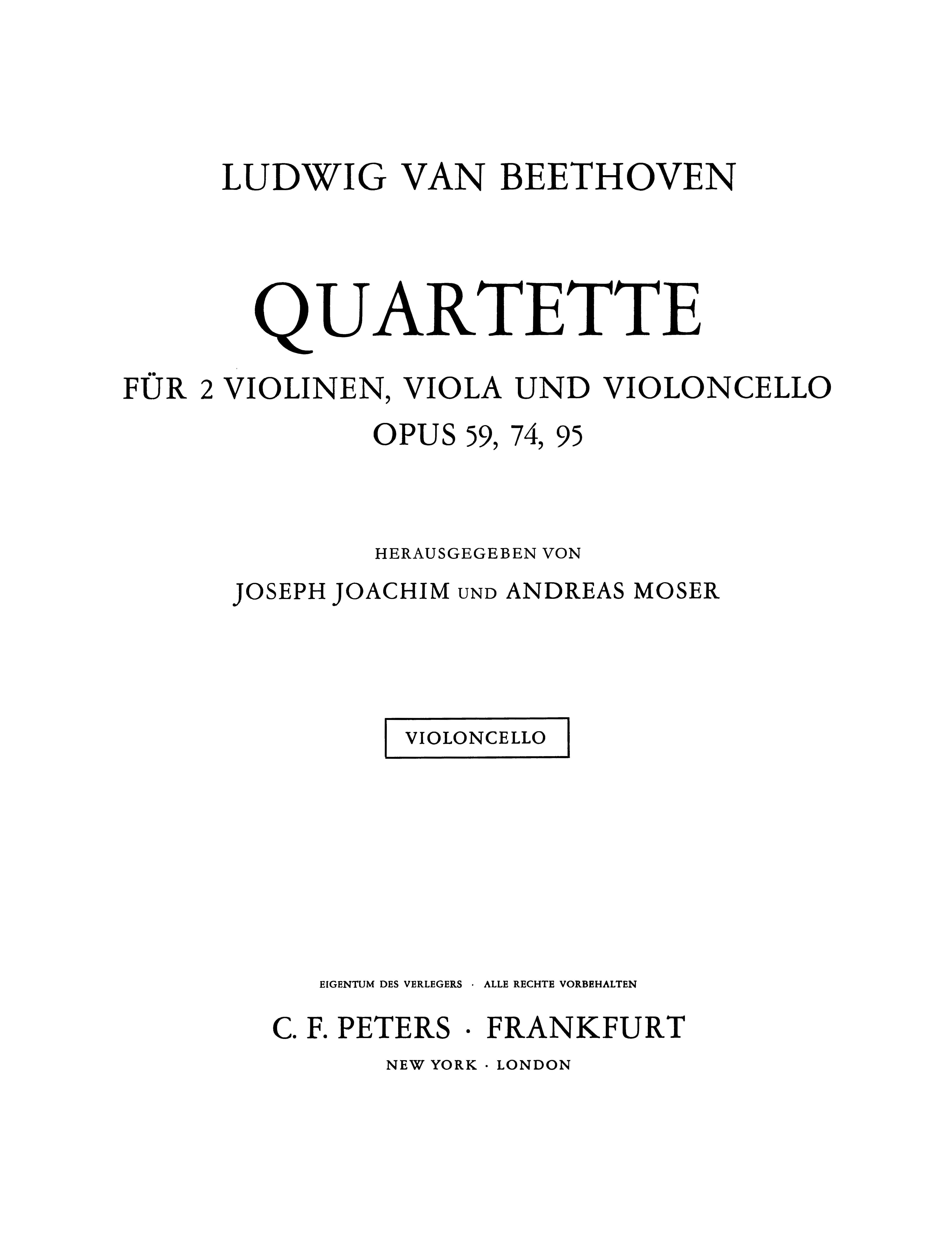 Produktbild zu: String Quartets Complete Vol.2 Opus 59. 74 and 95