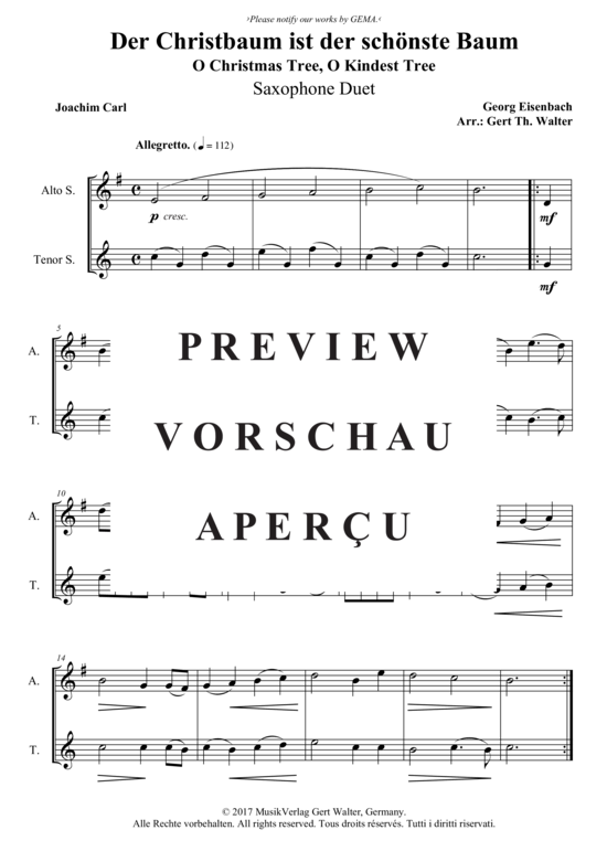 Produktbild zu: Der Christbaum ist der schönste Baum Georg Eisenbach