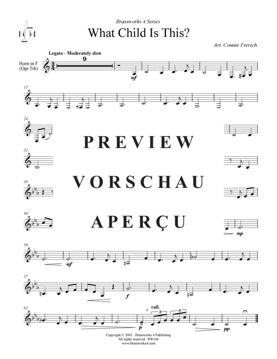 Produktgalerie: Seite 5 von 10 What Child is This?, , (2xTrompete in B, Horn in F, Posaune)