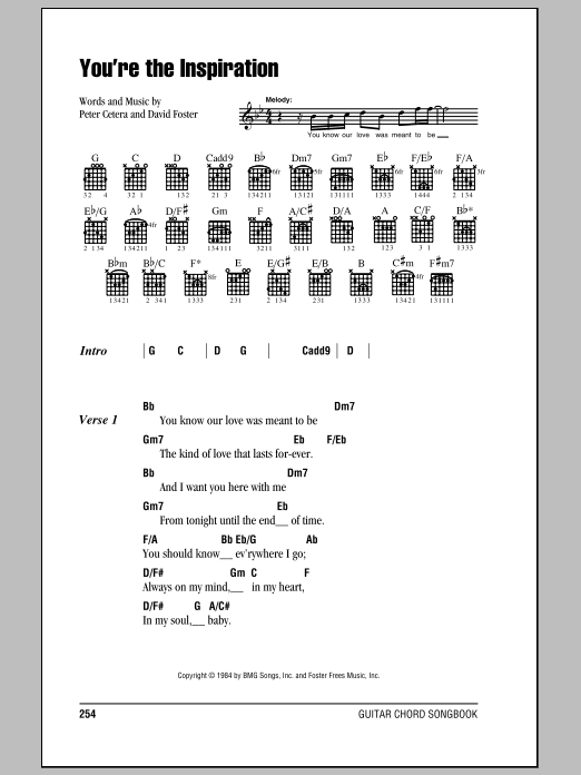 Produktgalerie: Seite 1 von 1 You're The Inspiration, Chicago, Gitarre