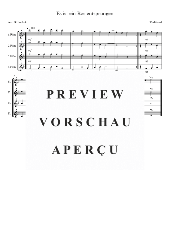 Produktbild zu: Es ist ein Ros entsprungenTraditional