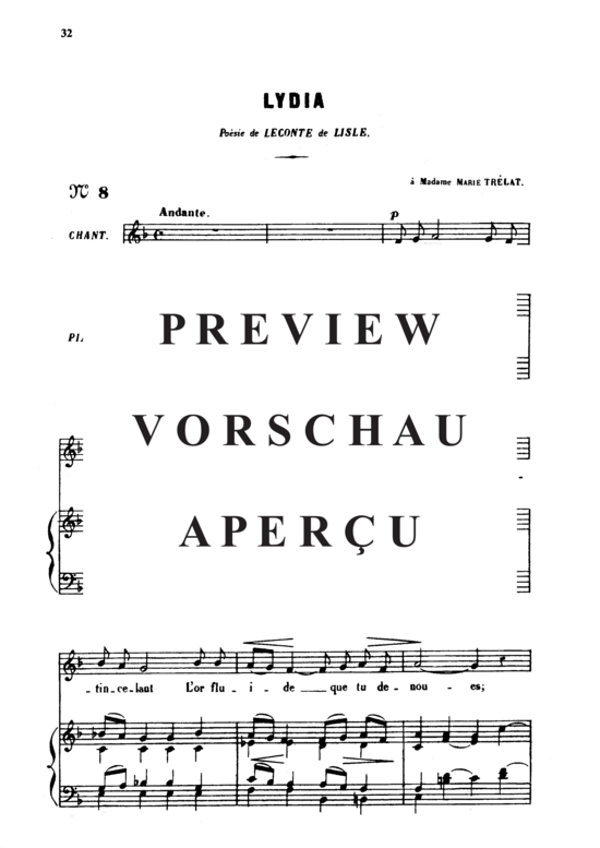 Product gallery: Page 2 of 4 Lydia Op.4 No.2, , Medium Voice and Piano