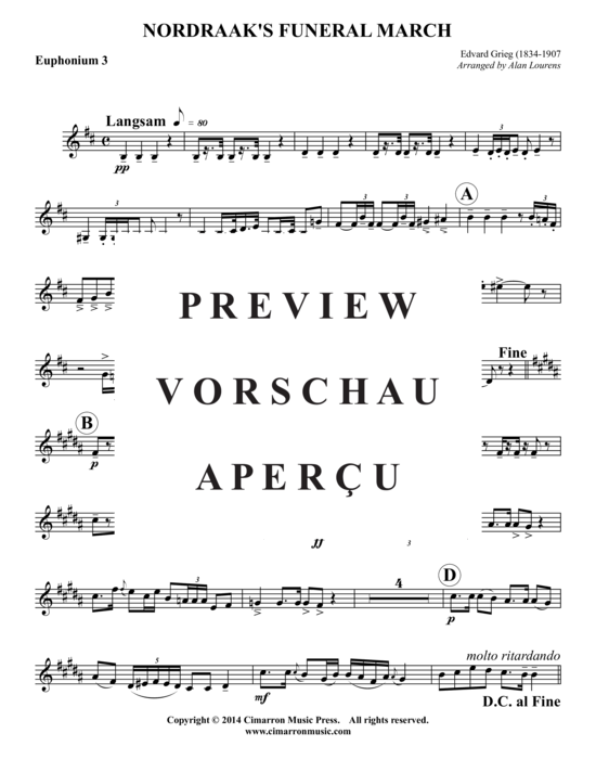 Product gallery: Page 11 of 14 Nordraak's Funeral Marsch , , (3x Baritone, 3x Tuba)