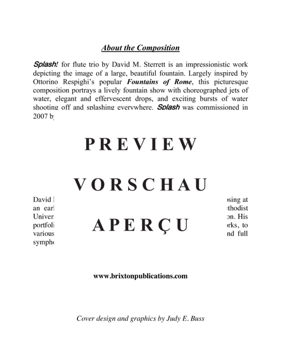 gallery: Splash! , , (3 Flöten - jeweils doppelt auf Piccoloflöte)