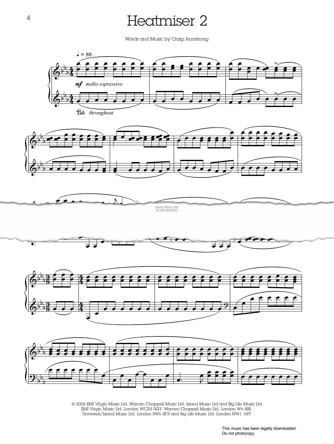 Produktgalerie: Seite 1 von 1 Heatmiser 2, Craig Armstrong, Klavier