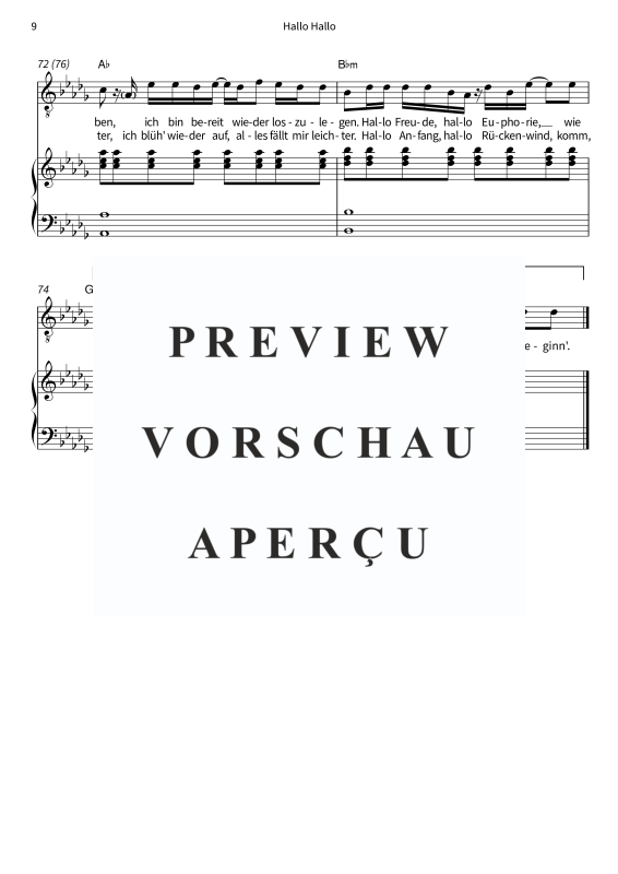 Produktgalerie: Seite 11 von 11 Hallo Hallo, Berge, (Gesang und Klavier)