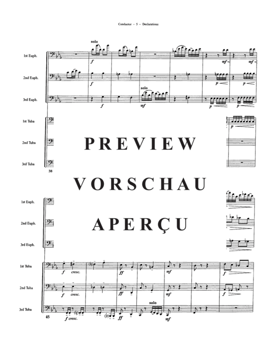 Produktgalerie: Seite 7 von 21 Declarations , , (Tuba Ensemble EEETTT)