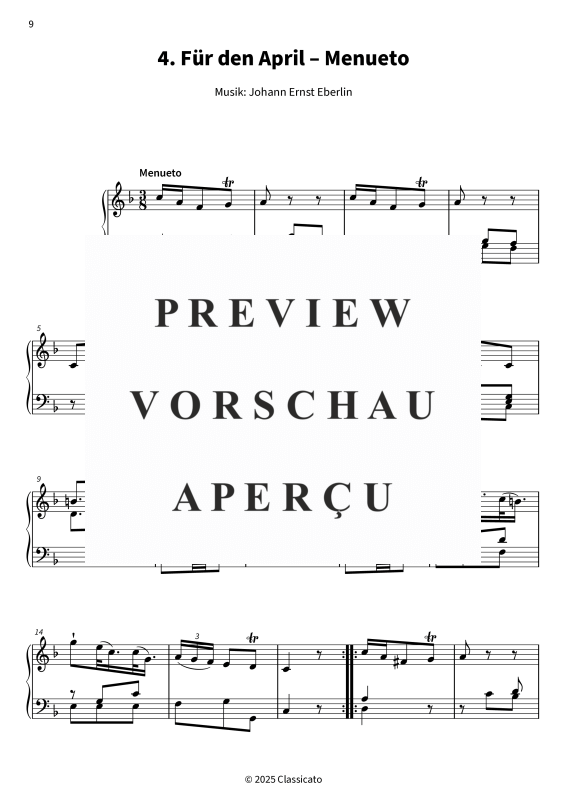 gallery: Der Morgen und der Abend - Klavierarrangements der Stücke für jeden Monat vom Hornwerk der Festung Hohensalzburg, , (Klavier Solo)