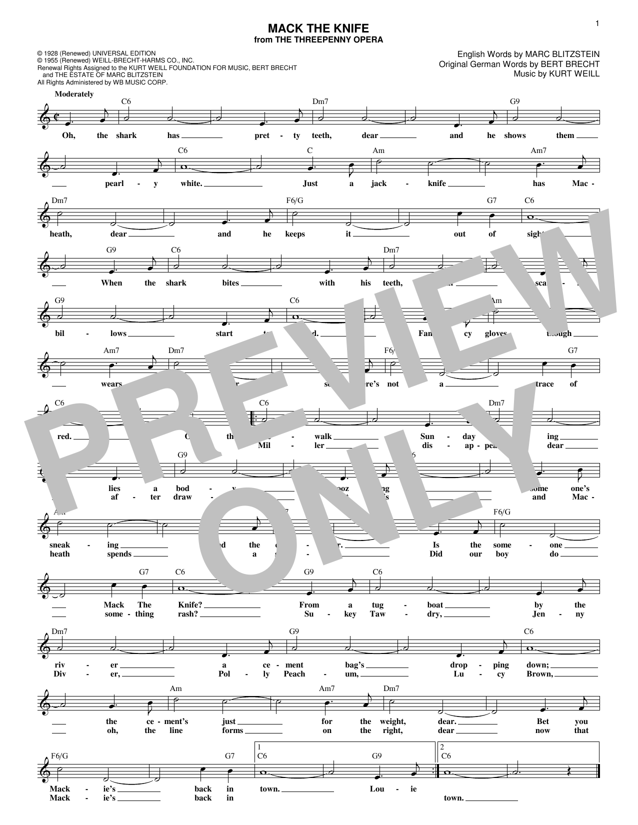 Produktbild zu: Mack The Knife