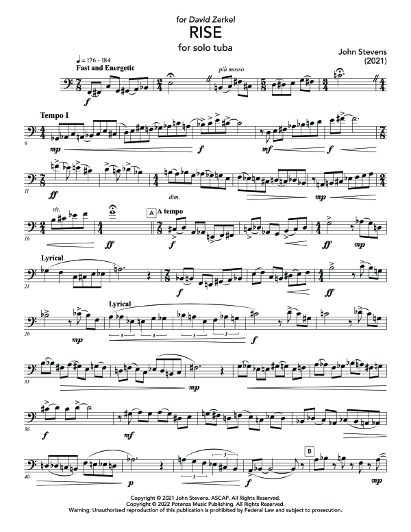 Product gallery: Page 1 of 7 RISE, , (Tuba Solo)
