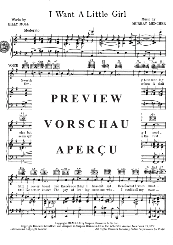 Produktgalerie: Seite 3 von 8 I Want A Little Girl , Charles, Ray, Klavier und Gesang