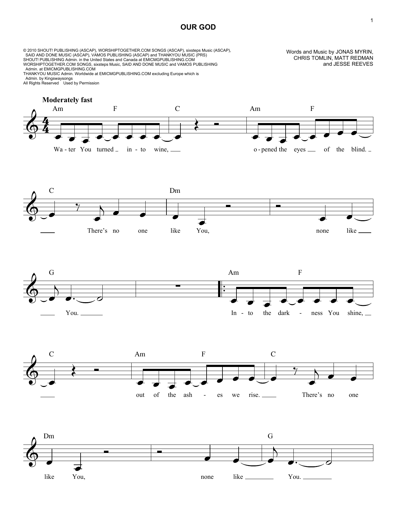 Produktgalerie: Seite 1 von 1 Our God, Chris Tomlin