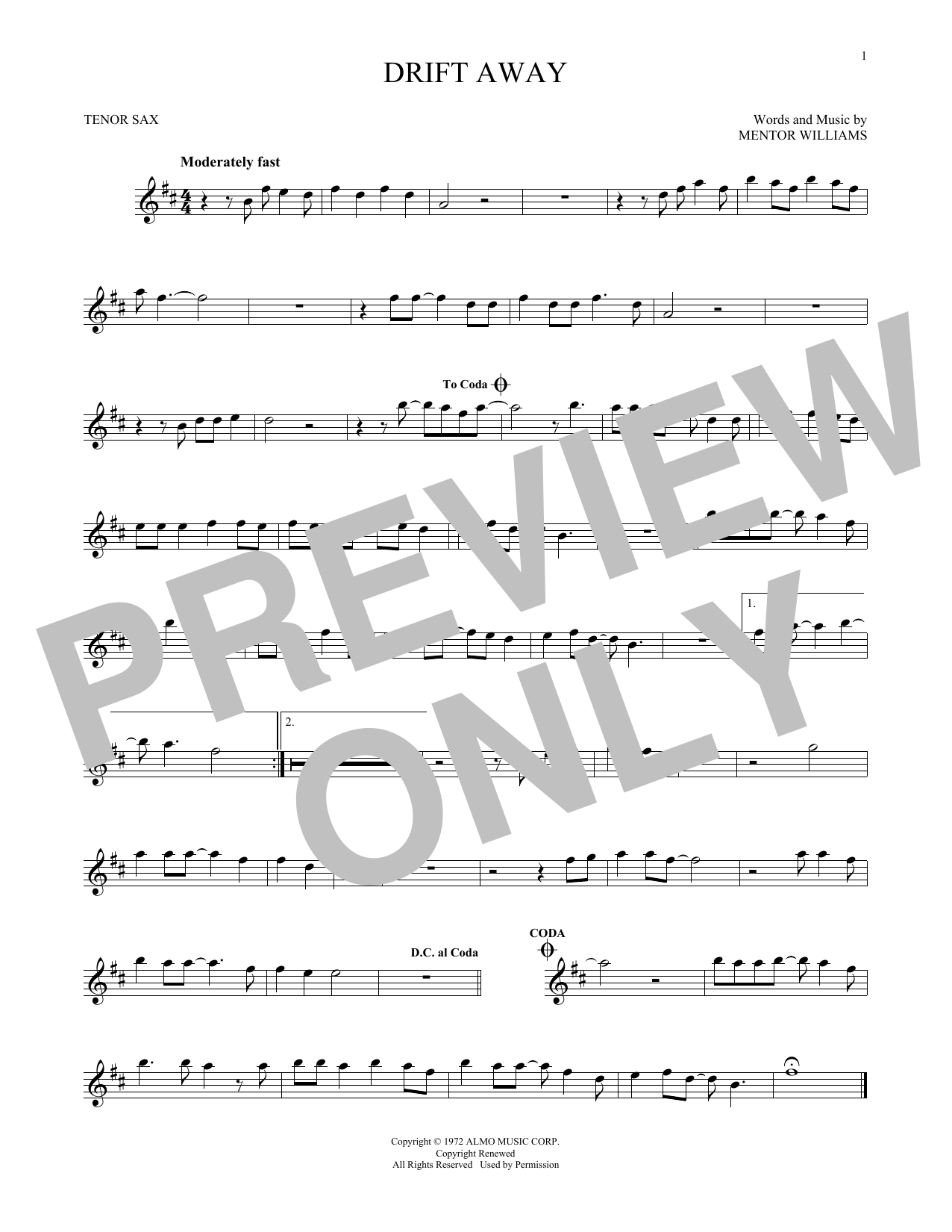 Product gallery: Page 1 of 1 Drift Away, Dobie Gray
