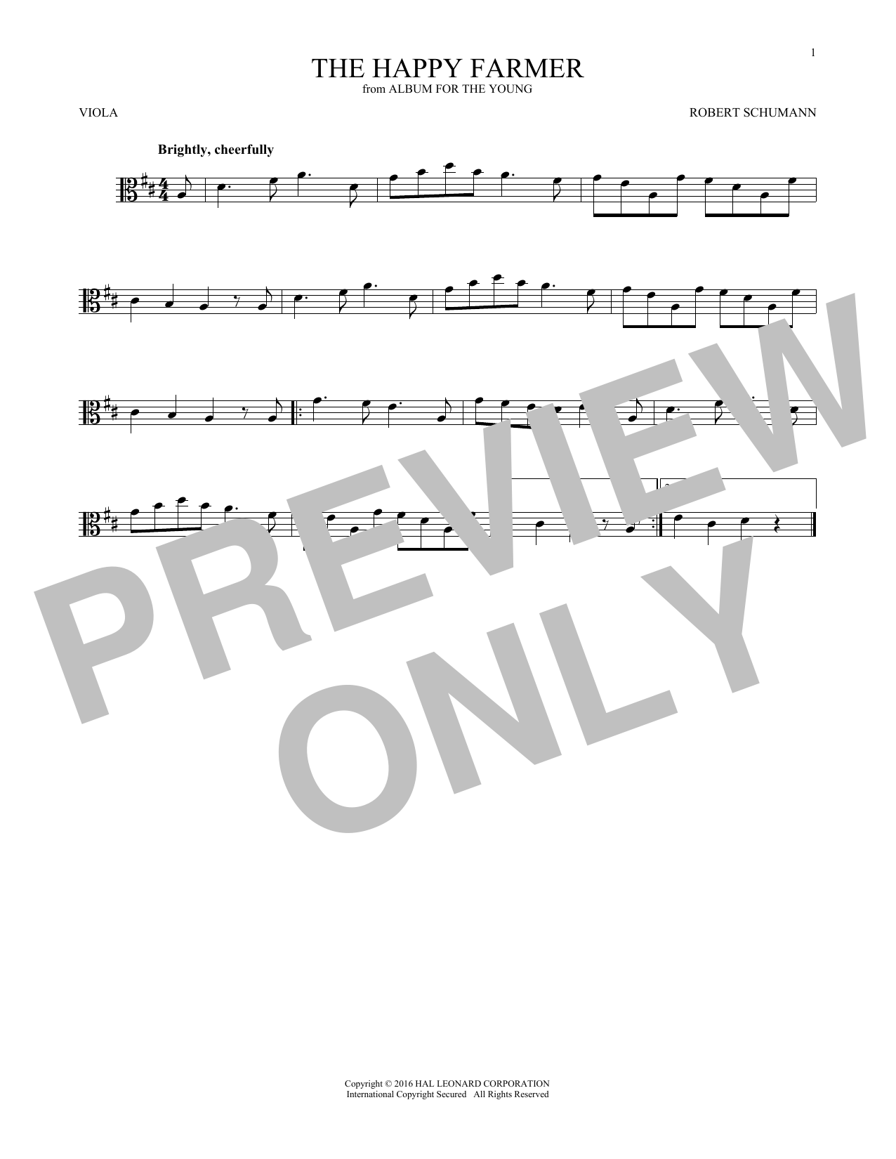 Product gallery: Page 1 of 1 The Happy Farmer, Robert Schumann