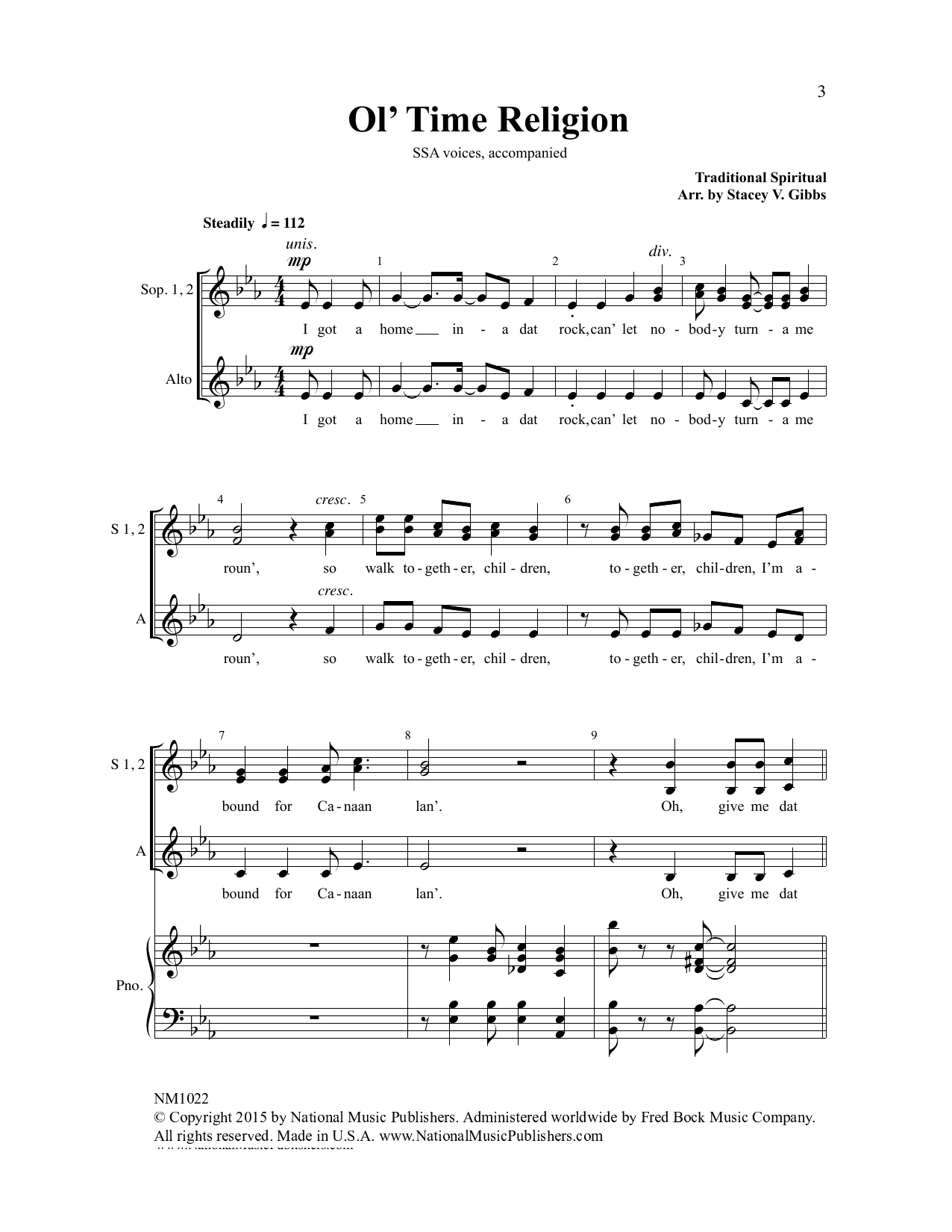 Produktgalerie: Seite 1 von 1 Ol' Time Religion, Stacey V. Gibbs, Chor