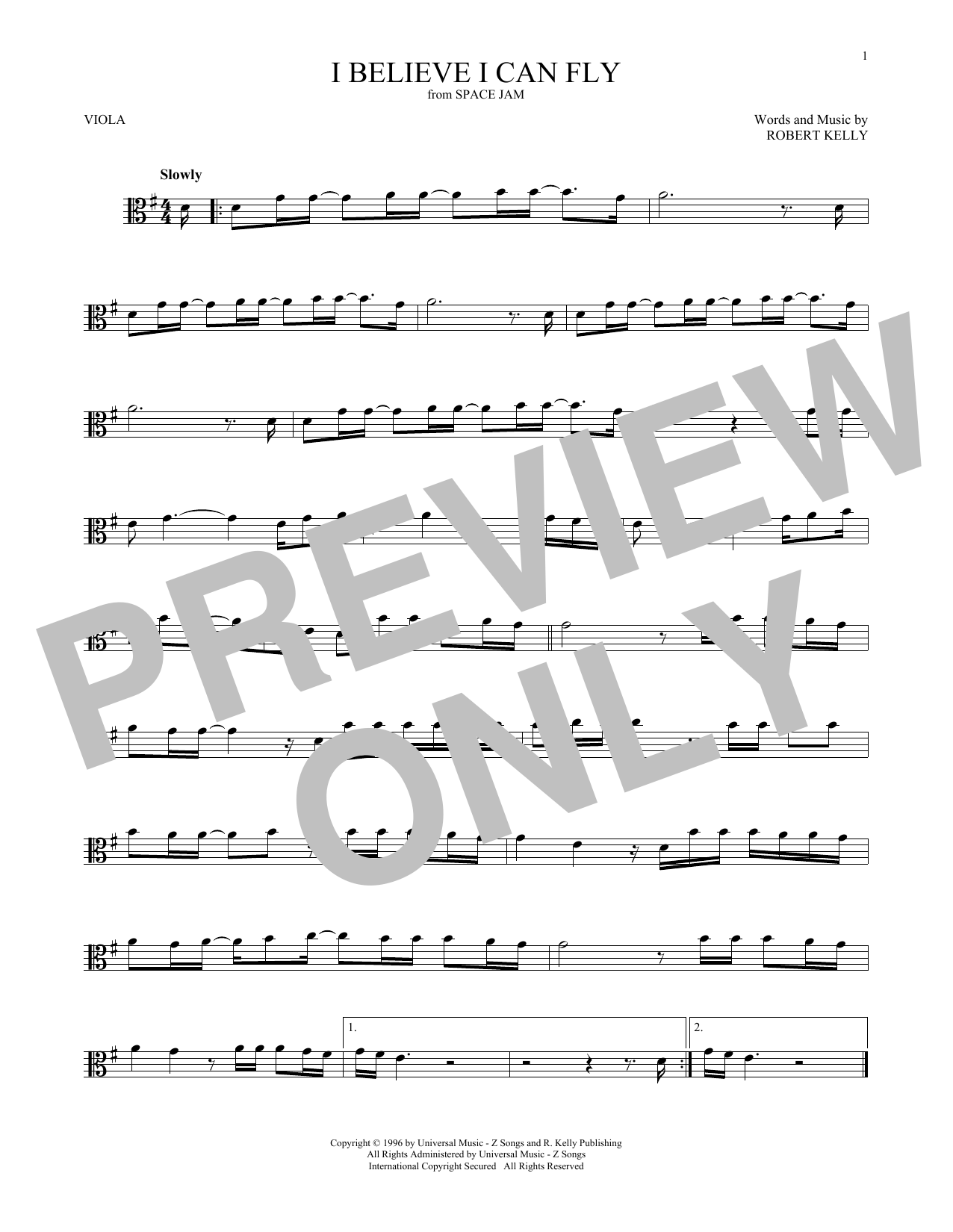 Product gallery: Page 1 of 1 I Believe I Can Fly, R. Kelly