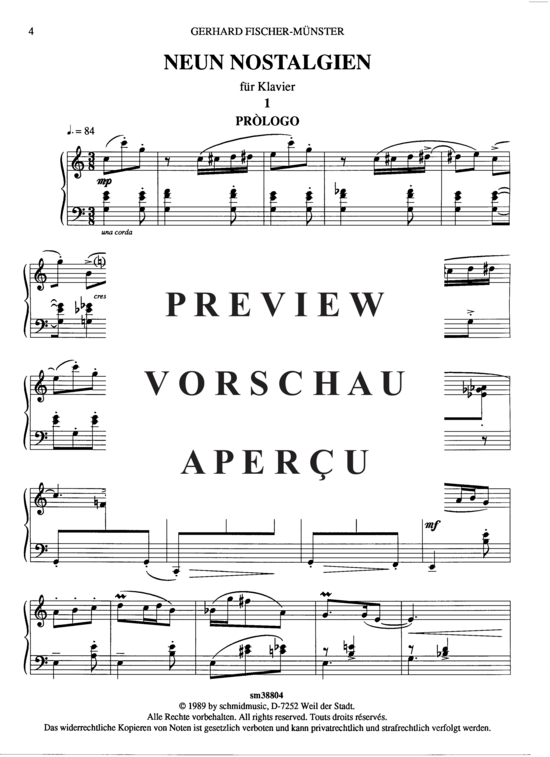 Product gallery: Page 6 of 21 Neun Nostalgien , , Piano Solo