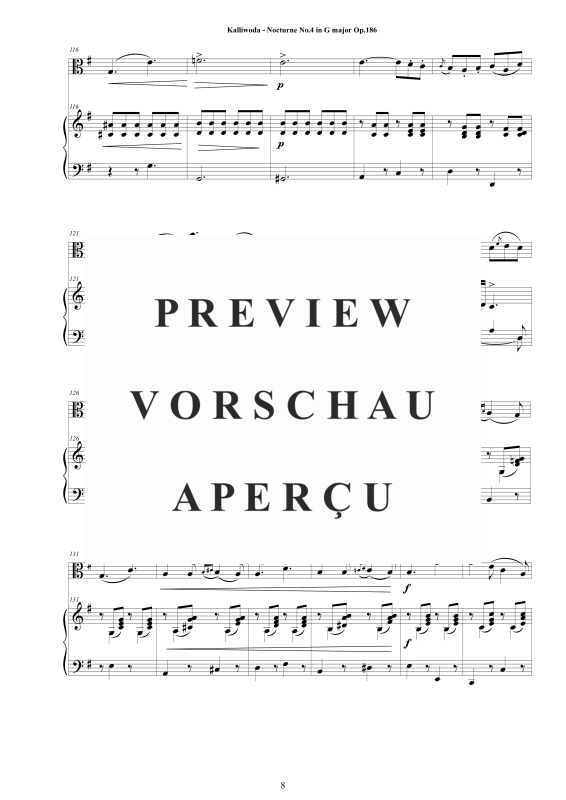 Produktgalerie: Seite 9 von 11 Nocturne Nr.4 Op.186, , Viola und Klavier