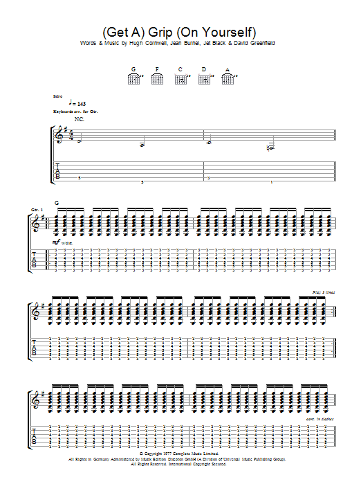 Produktgalerie: Seite 1 von 1 (Get A) Grip (On Yourself), The Stranglers, Gitarre