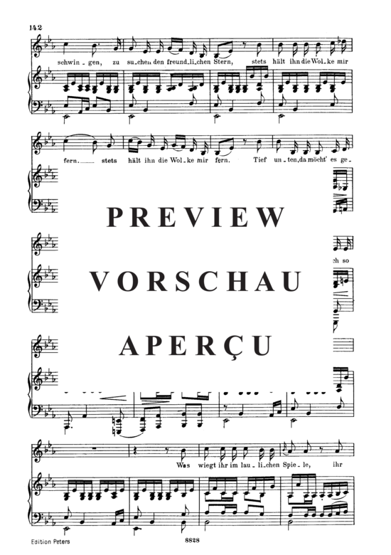 Product gallery: Page 4 of 5 Der liebliche Stern D.861, , Low Voice and Piano