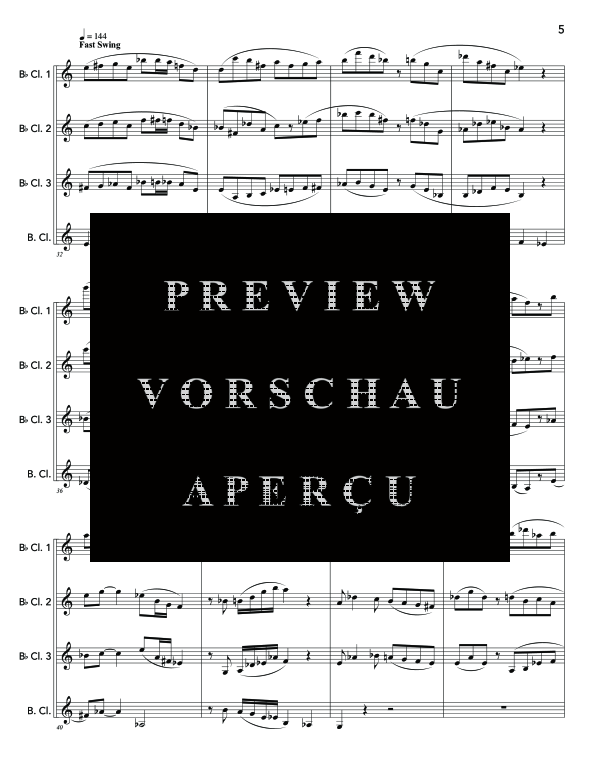 Product gallery: Page 9 of 11 Jazz Set, , (Clarinet Quartet)