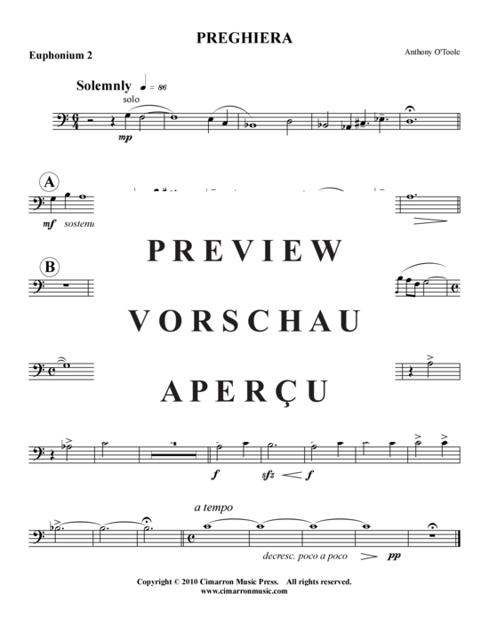 Product gallery: Page 7 of 13 Preghiera , , (Tuba-Ensemble EEETTT)