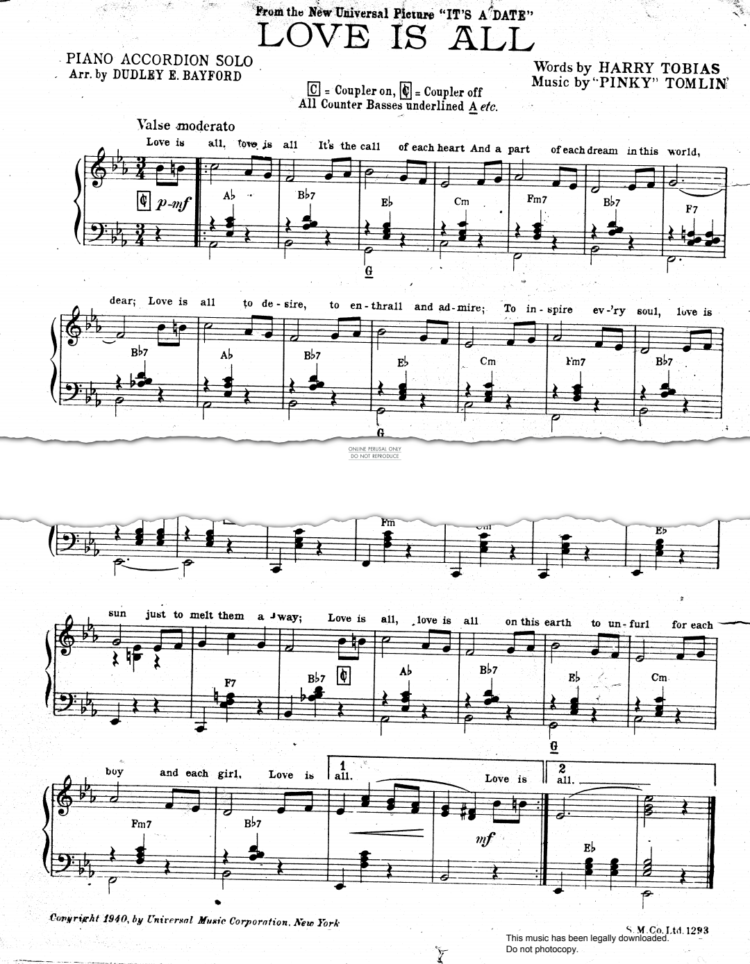 Product gallery: Page 1 of 1 Love Is All, Deanna Durbin