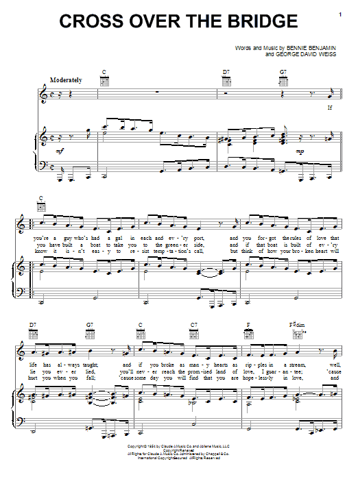 Product gallery: Page 1 of 1 Cross Over The Bridge, Patti Page