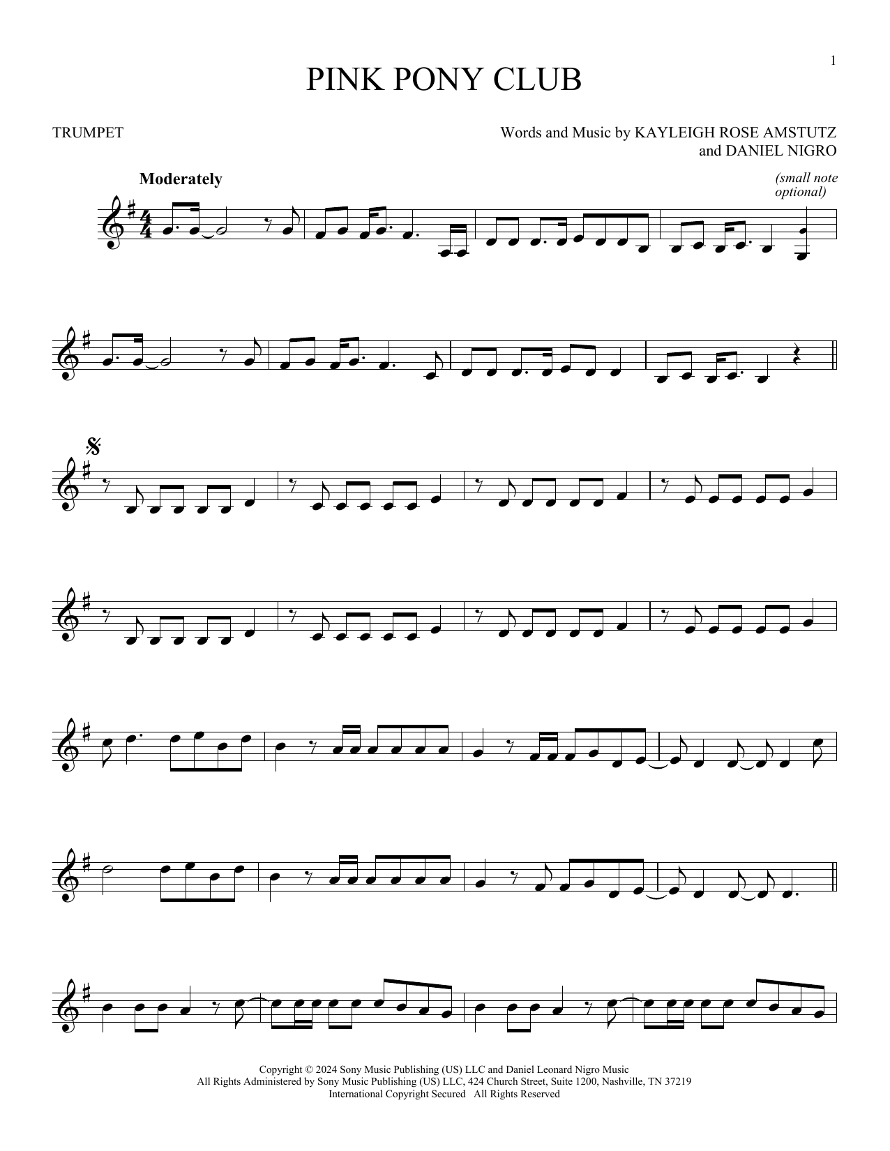 Produktgalerie: Seite 1 von 1 Pink Pony Club, Chappell Roan, Trompete