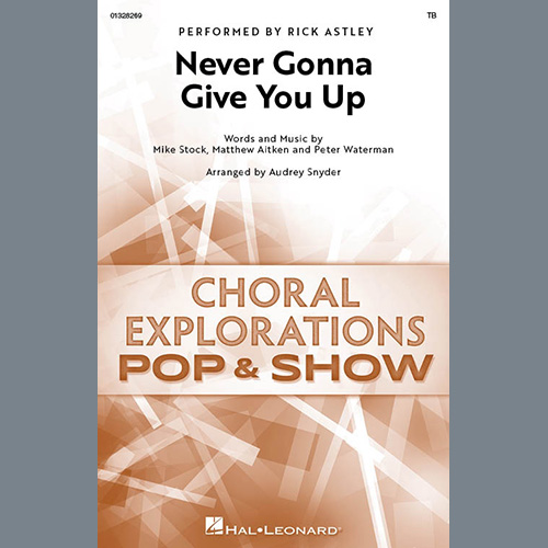 Produktbild zu: Never Gonna Give You Up (arr. Audrey Snyder)