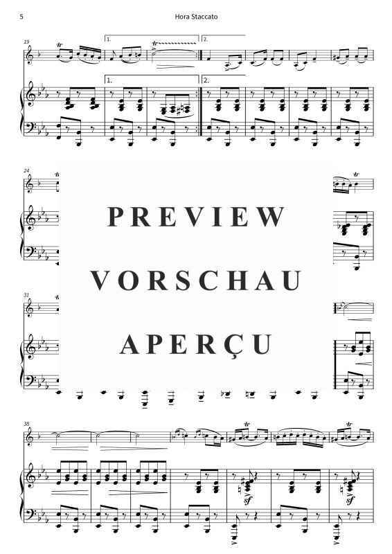 gallery: Hora Staccato, , (Trompete in B und Klavier)