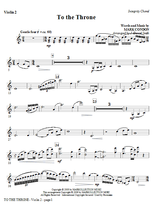 Produktgalerie: Seite 1 von 1 To The Throne - Viola, J. Daniel Smith, Chor