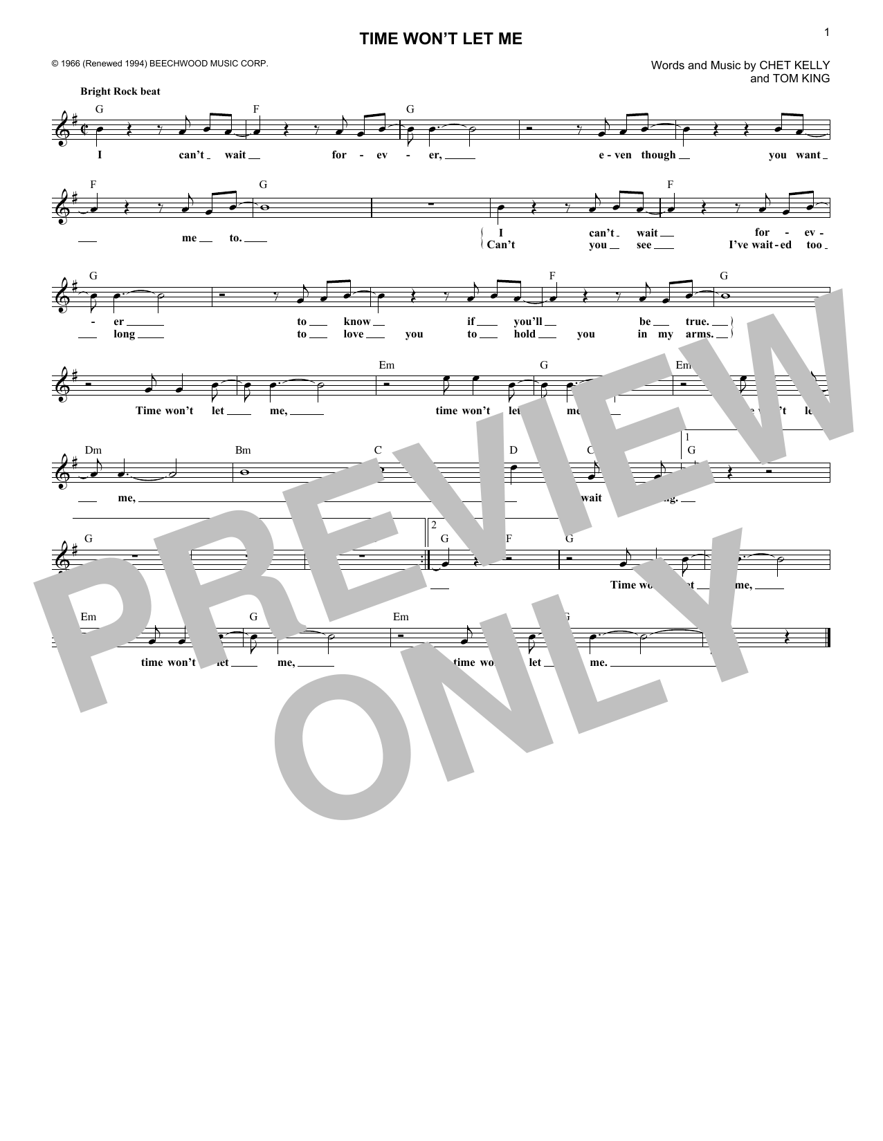 Produktbild zu: Time Won't Let Me