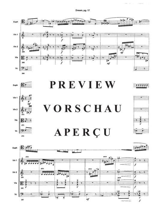 Produktgalerie: Seite 19 von 21 Dream , , (Quintett für Euphonium + Streicherquartett)