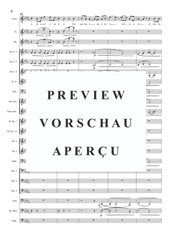 Produktgalerie: Seite 9 von 11 Blumenlied (aus Carmen), , Tenor Solo und Blasorchester