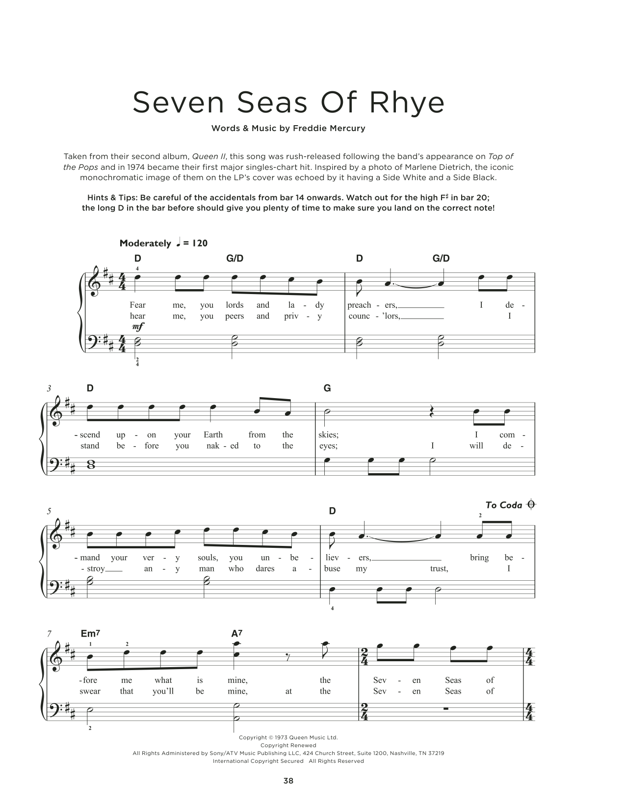 Produktbild zu: Seven Seas Of Rhye