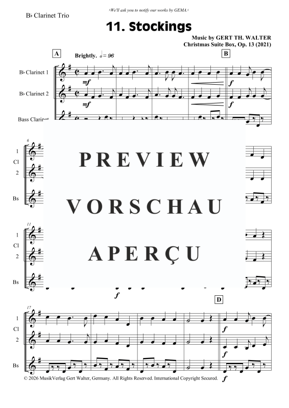 gallery: Stockings, , Klarinetten Trio