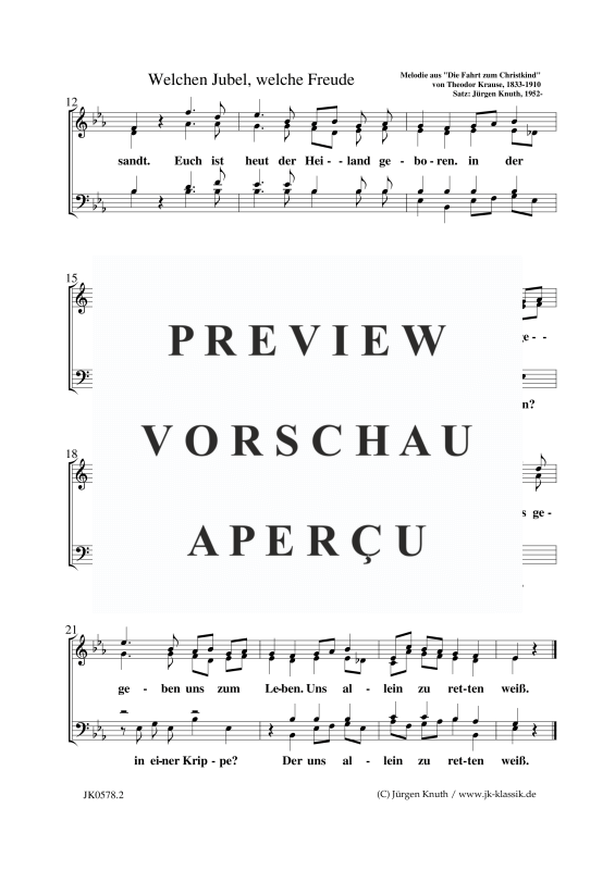 gallery: Welchen Jubel, welche Freude, , Gemischter Chor