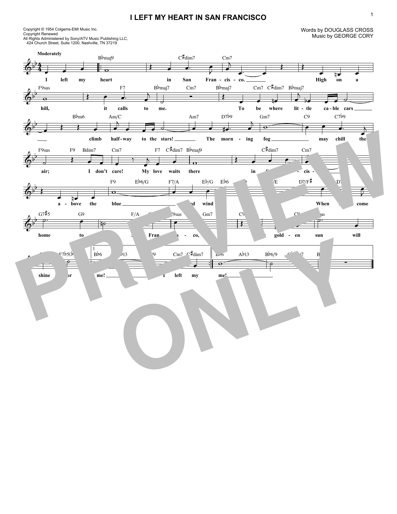 Produktbild zu: I Left My Heart In San Francisco