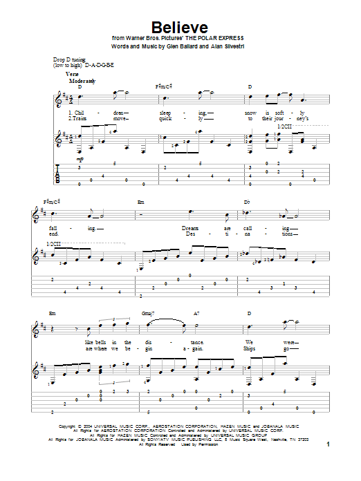Produktbild zu: Believe (from The Polar Express)