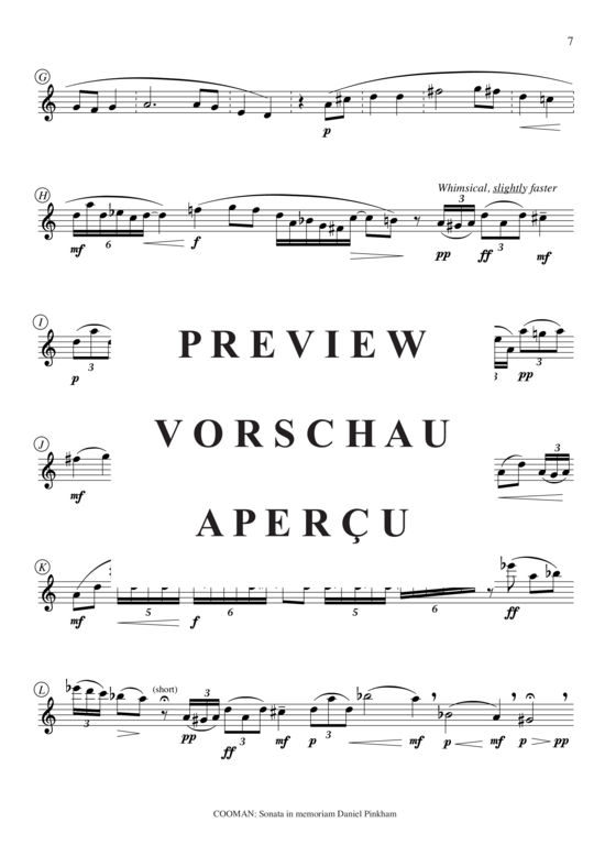 Product gallery: Page 8 of 19 Sonata in memoriam Daniel Pinkham , , (transverse flute)