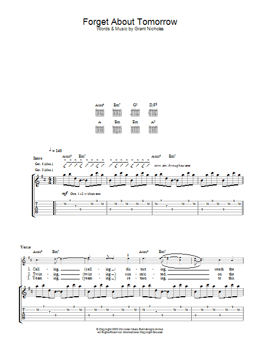 Product gallery: Page 1 of 1 Forget About Tomorrow, Feeder